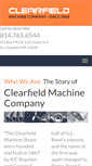 Mobile Screenshot of clearfieldmachine.com